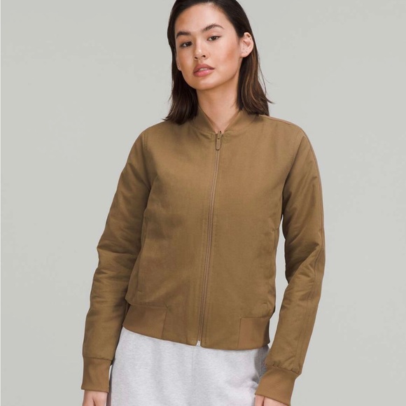 LULULEMON NON-STOP Reversible Bomber Jacket (Size 6) - Picture 1 of 3